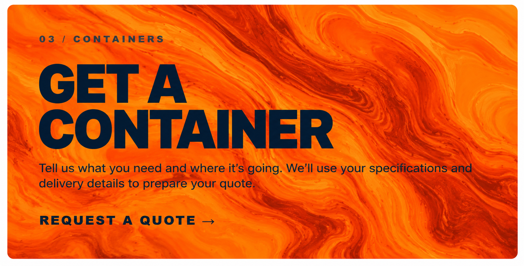 Get a Container — Request a Quote